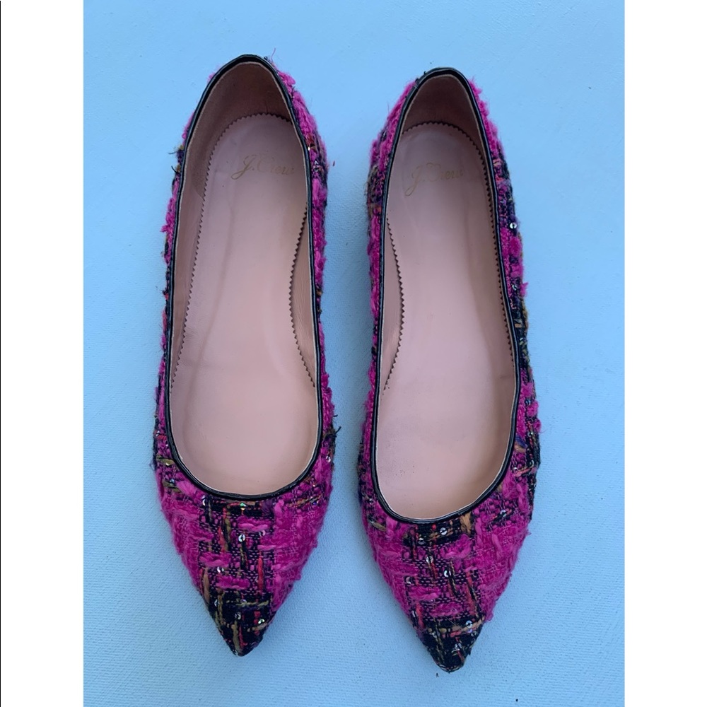 J Crew Tweed Ballet Flats - Casual Women’s Shoes 9